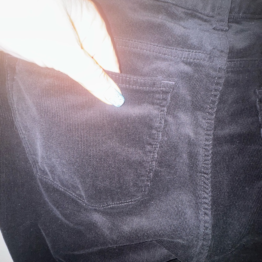 TALBOT'S PRISTINE BLACK CORDUROY STRAIGHT LEG PANTS  PLUS: 16    #2 - Picture 5 of 7